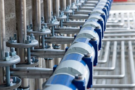 Factory pipes counter