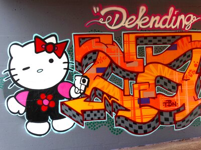 Decorative spray art