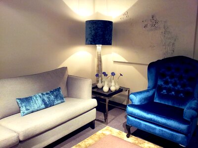 Design blue atmosphere
