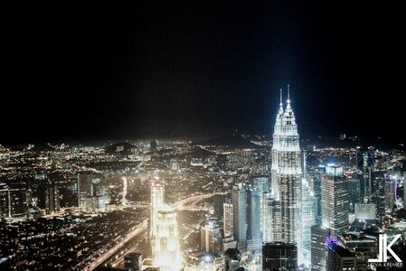 Black white city