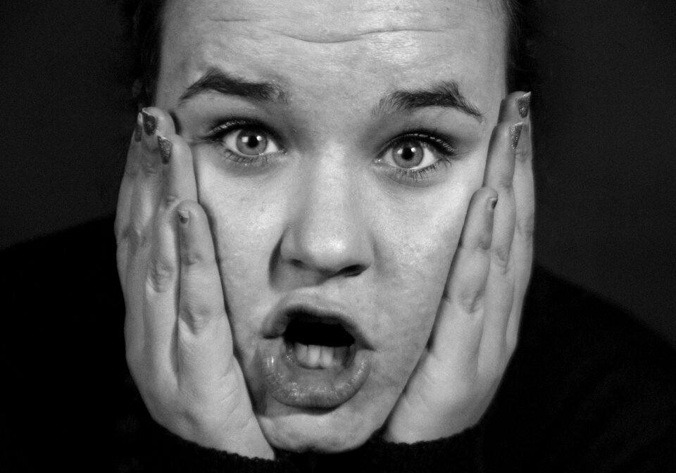 Face expression surprise