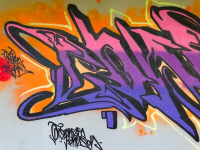 Decorative spray art