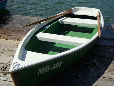 Rowing boat boat lake photo