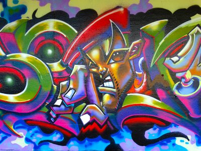 Decorative spray art