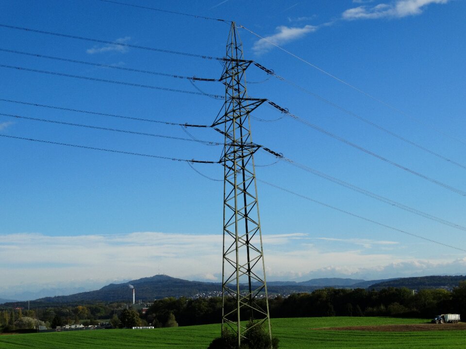 Landscape sky high voltage