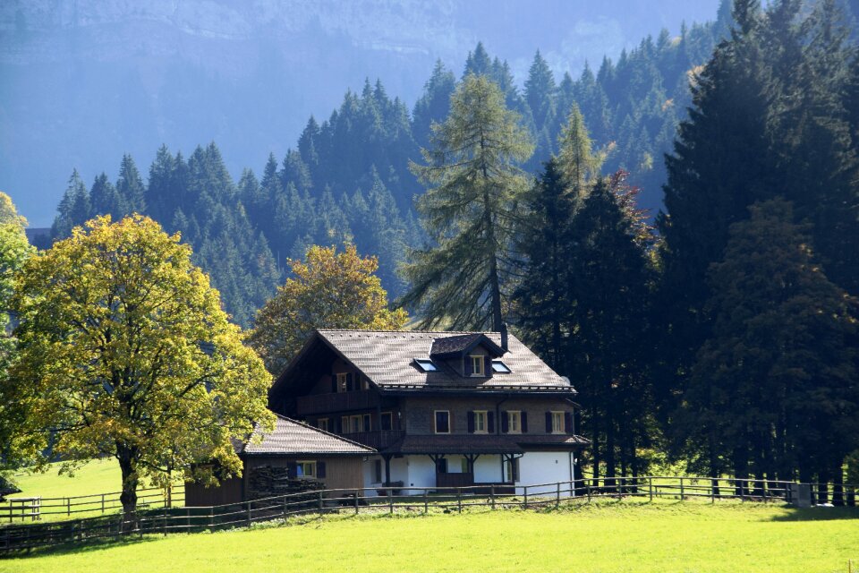 Mountain hut hiking nature