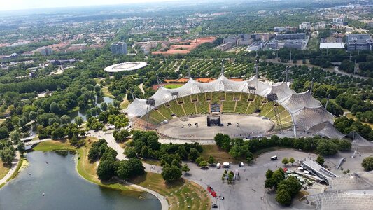 Munich aerial view germany