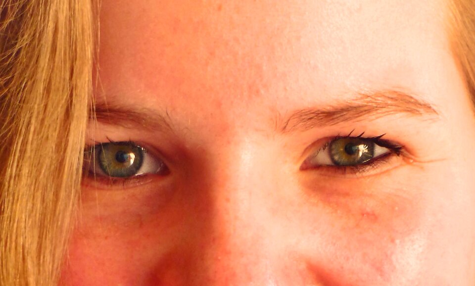 Green portrait face