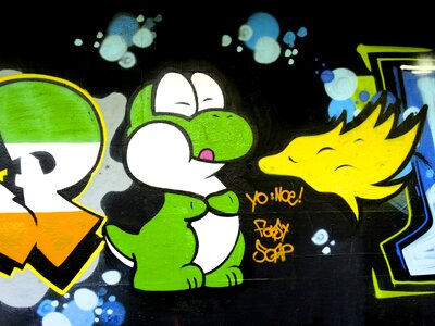 Decorative spray art
