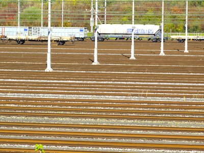 Railway carriages railway transport logistics photo