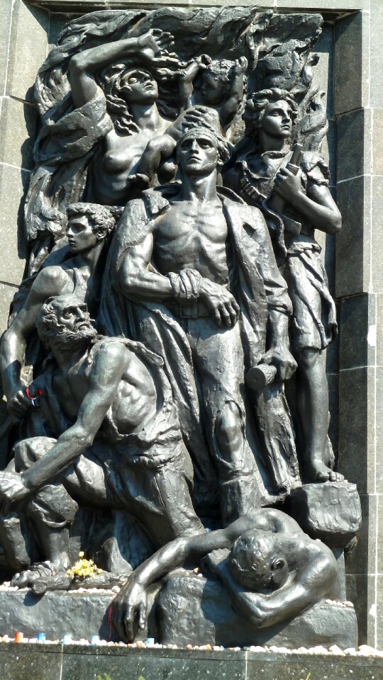 Ghetto memorial monument bronze