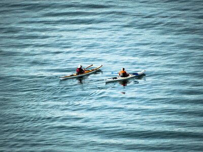 Sea rowing lake photo