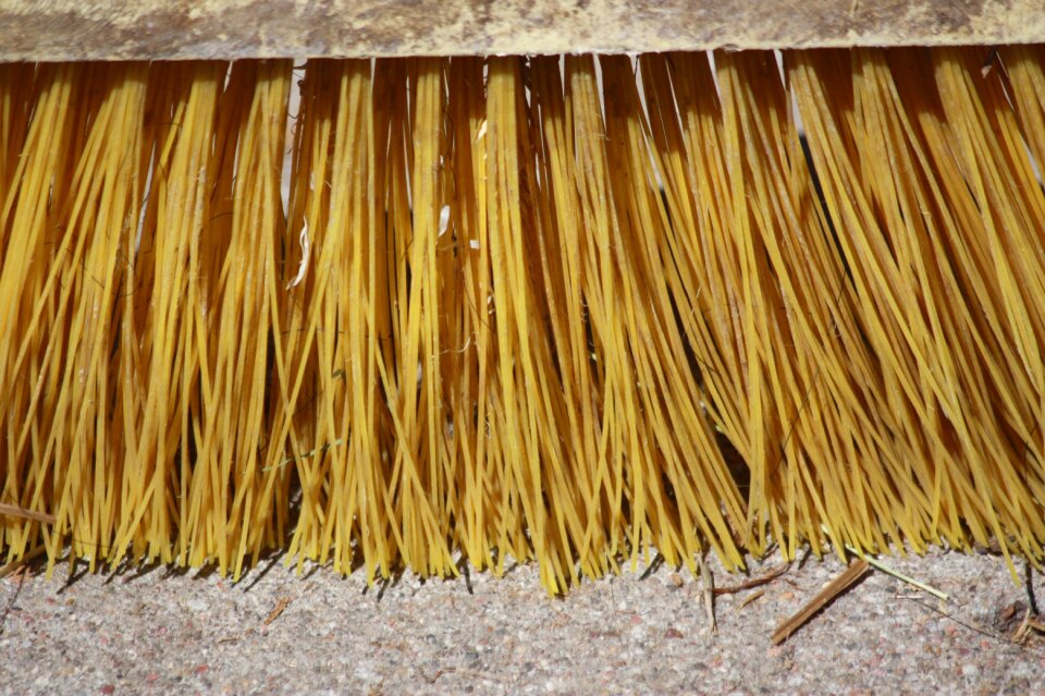 Broom bristles plastic