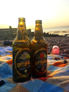 Picnic sunset cider