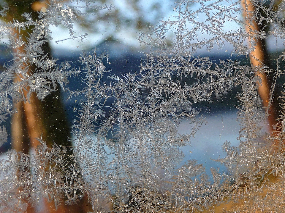 Background winter ice