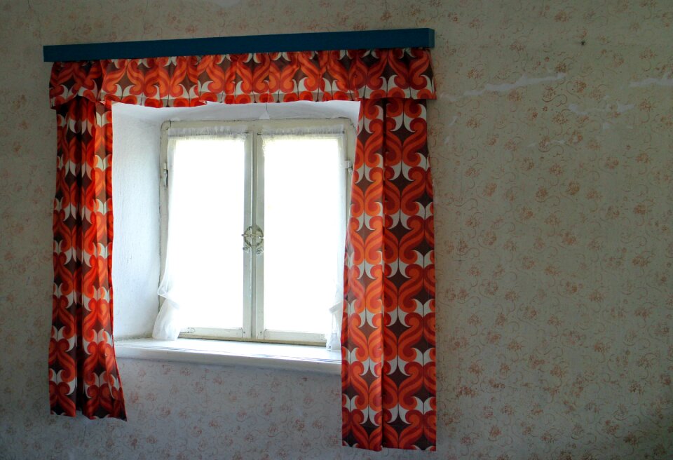 Window sill curtains antique