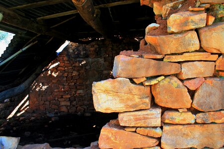 Stones dilapidated detail