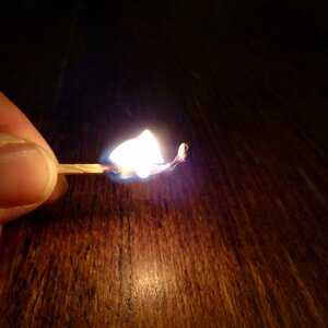 Burn flame burning down