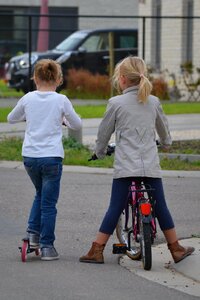 Girls bicycle people