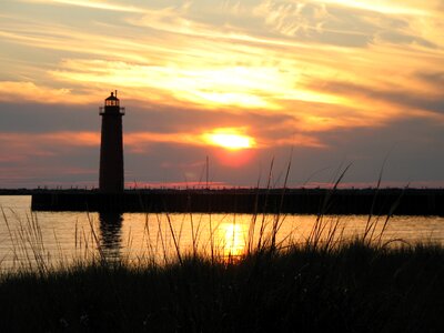 Beach lake michigan