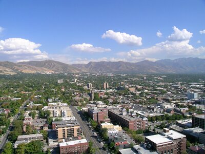 Utah urban skyline