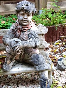 Stone figure garden decoration