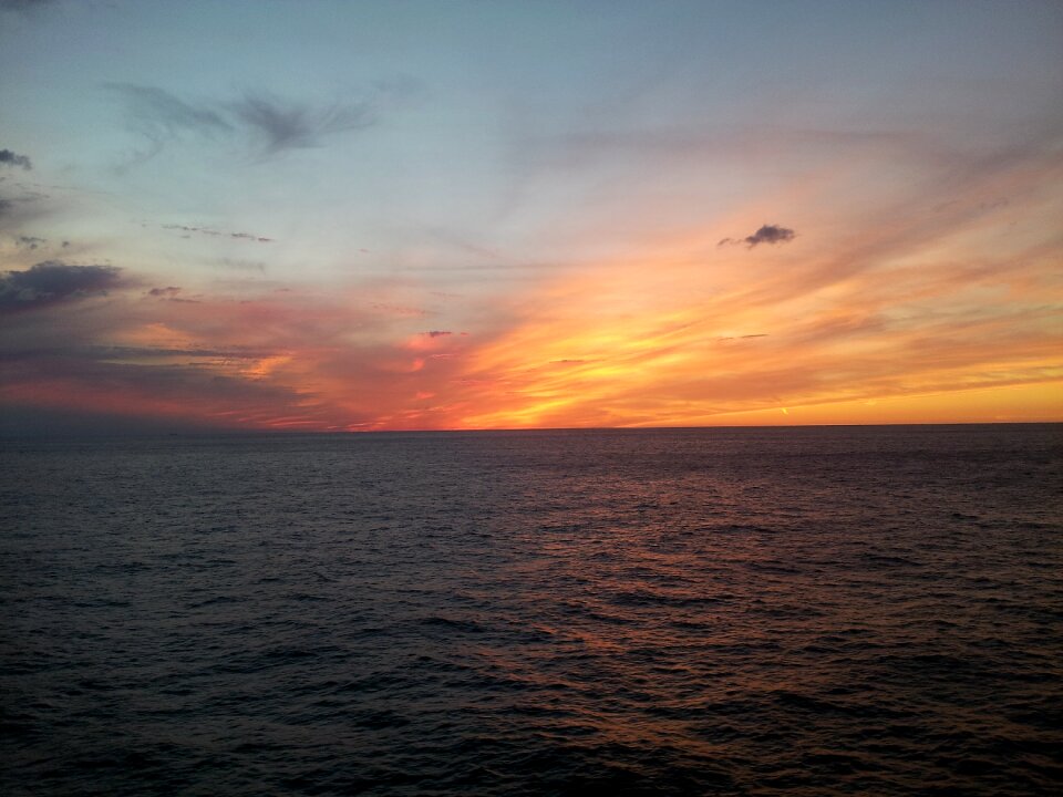 Sky horizon evening