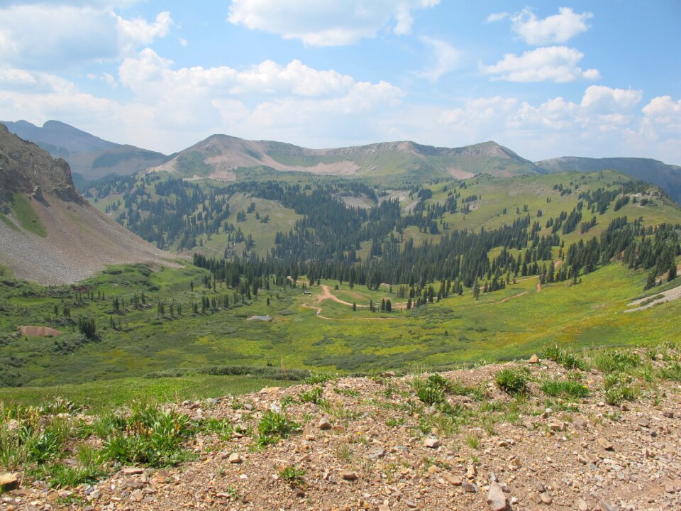 Scree slope distant