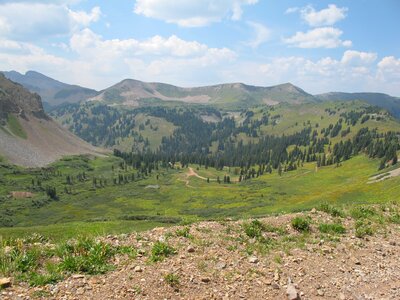 Scree slope distant