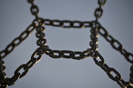 Links of the chain iron connection photo