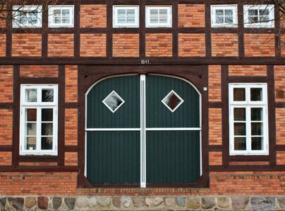 Wood old door photo