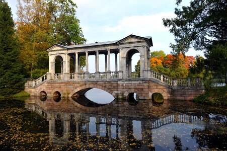 The marble bridge the palace ensemble tsarskoe selo park photo