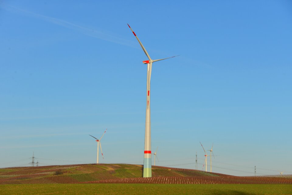 Eco energy wind power sky
