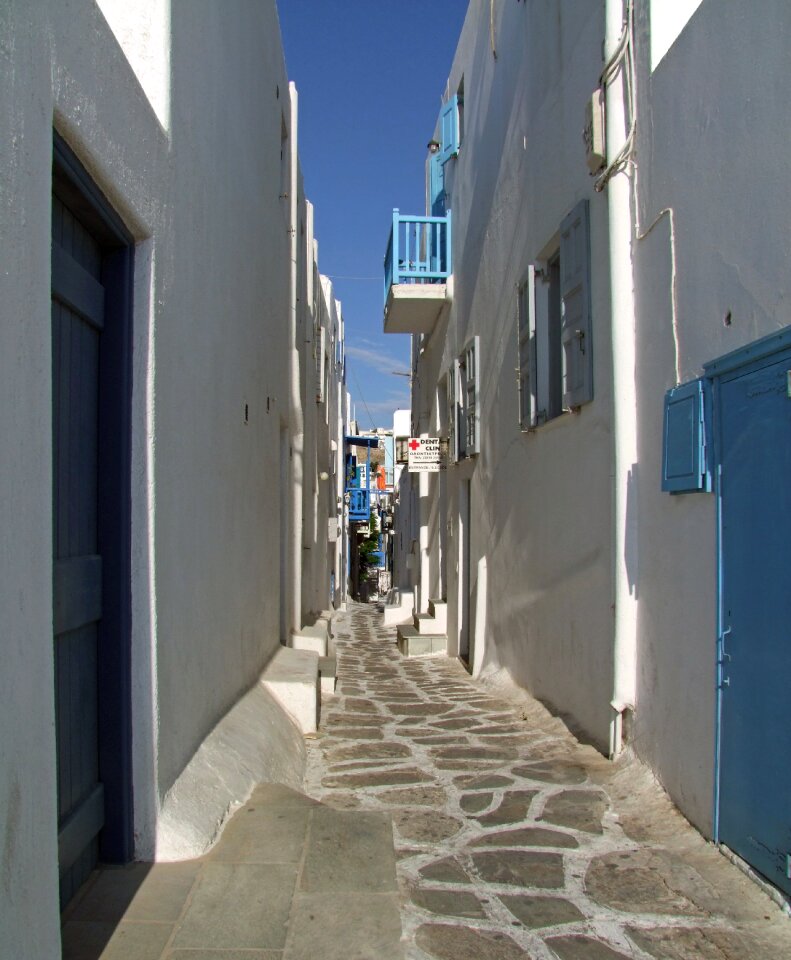 Cyclades greek island houses