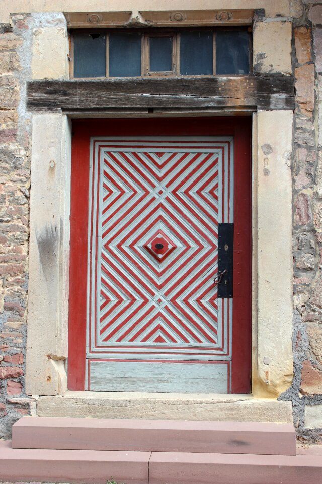 House entrance old door painting
