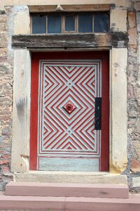 House entrance old door painting
