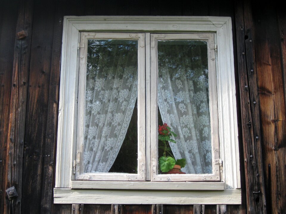 House curtains architecture photo