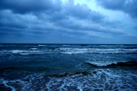 Clouds black water
