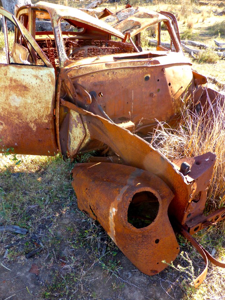 Weathered abandoned broken