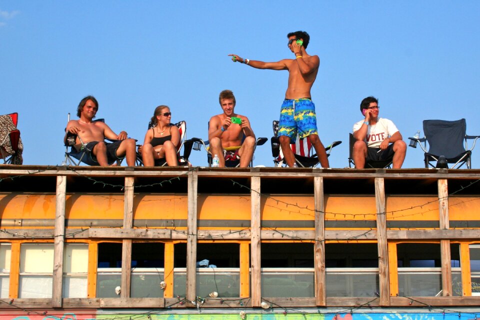 Young travel outdoors