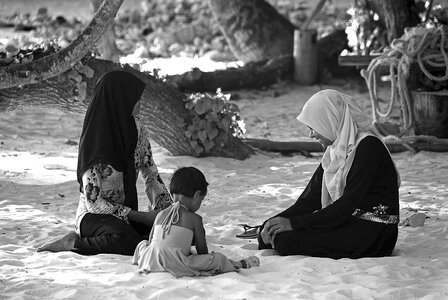 Child sitting peaceful