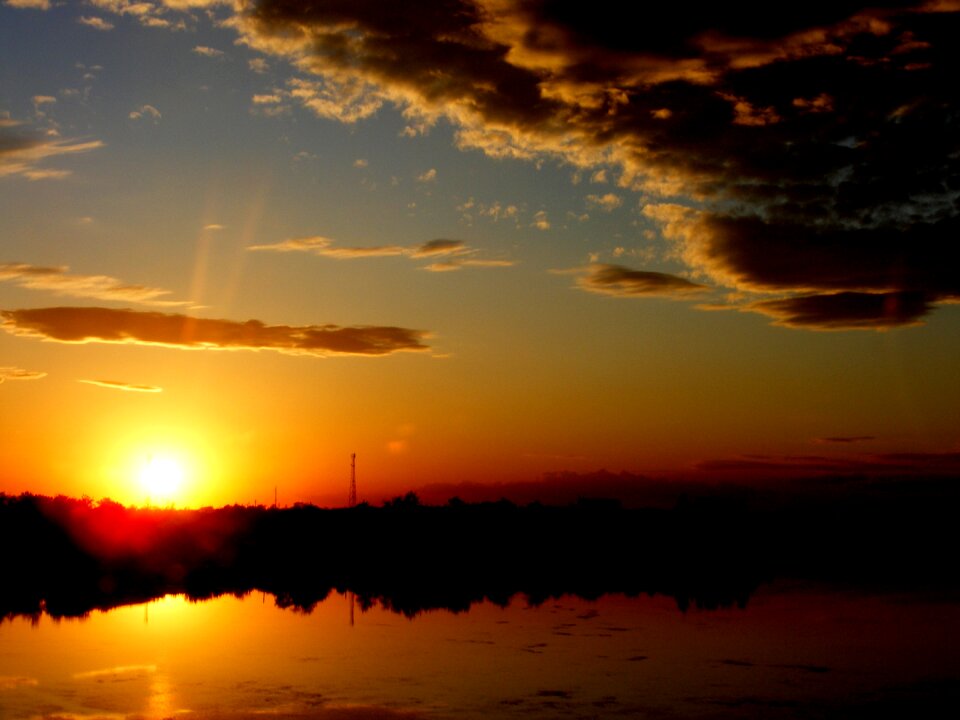 Water landscape cloud photo