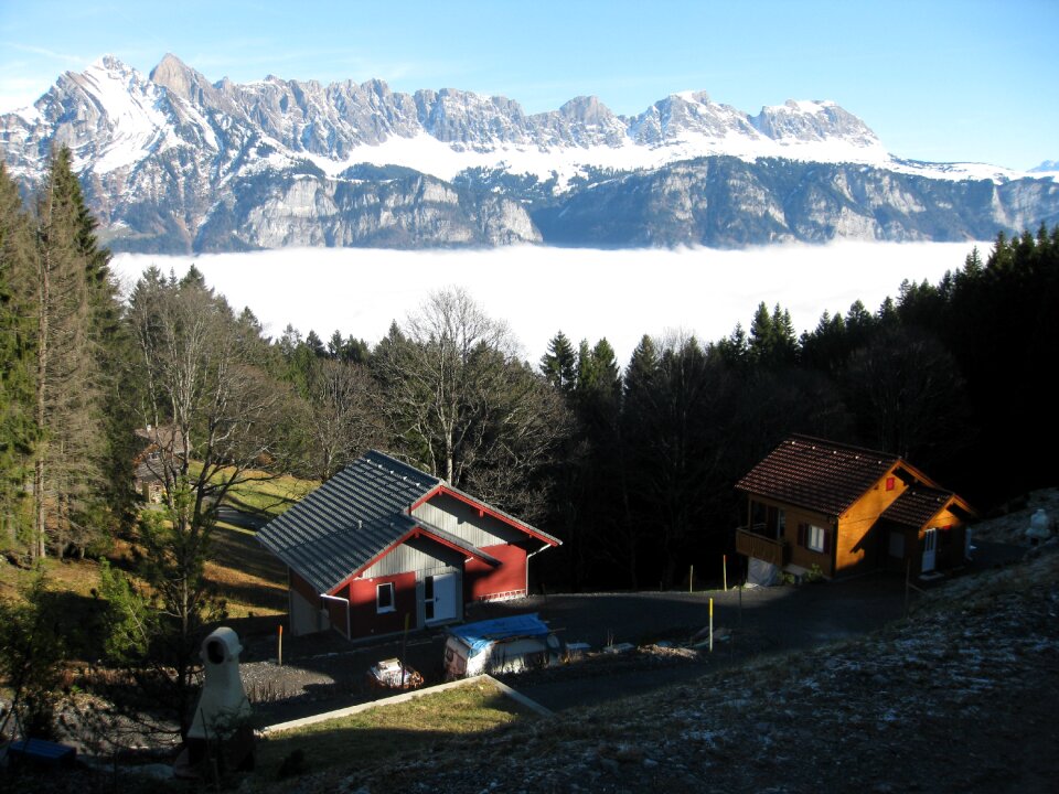 Alpine sea of fog mood