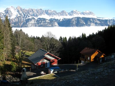 Alpine sea of fog mood
