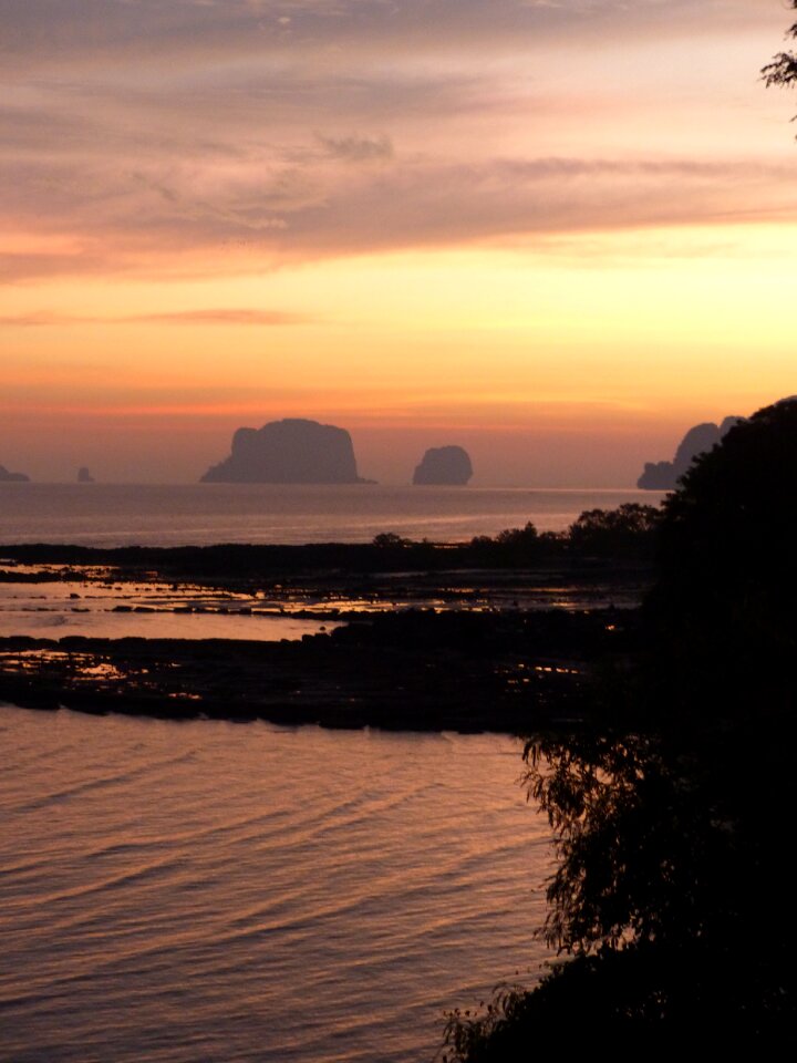 Sunset krabi thailand
