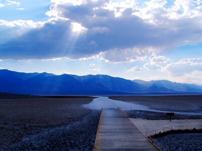 Mountains blue death blue dessert