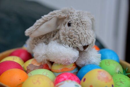 Colorful easter eggs color