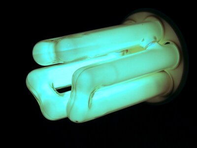 Fluorescent tube hell lighting photo
