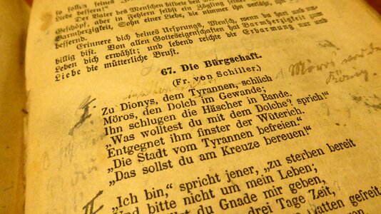 Friedrich schiller notes textbook