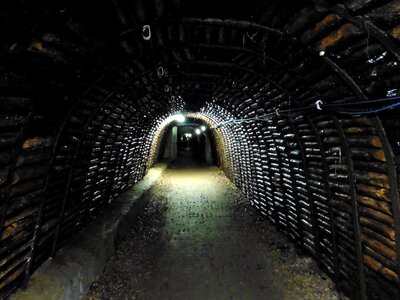 Underground mining rock
